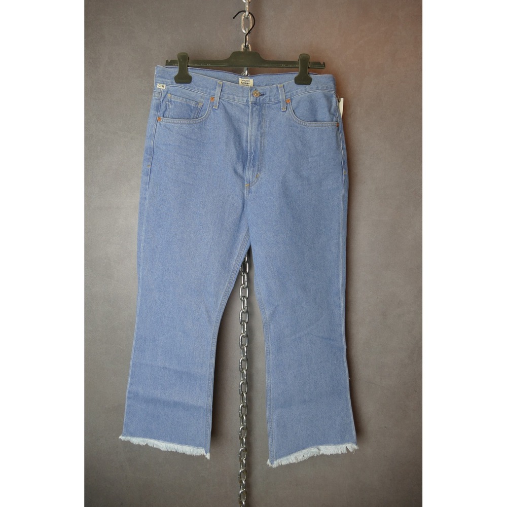 Citizens of Humanity Estella Fray High Rise Ankle Flare Jeans Size 32 NWT